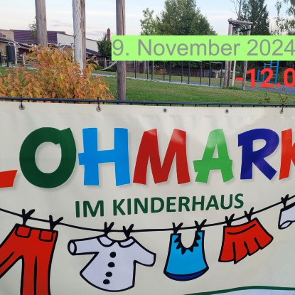 Einladung zum Flohmarkt am 9. November 2024